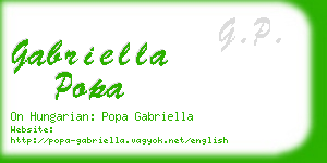 gabriella popa business card